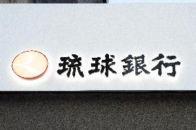 Ryukyu Bank sign and logo
